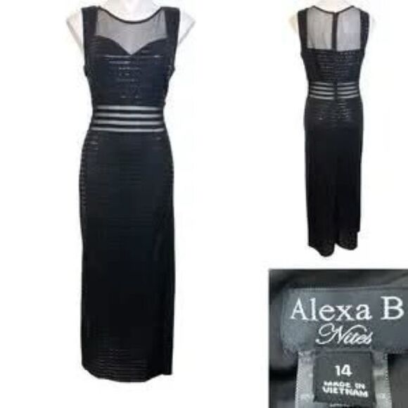 Black Sheer Panel Dress - Picture 1 of 1